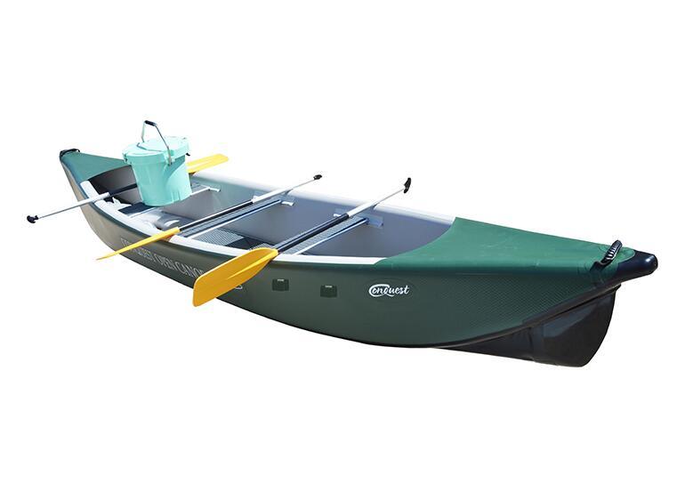 Inflatable Drop Stitch 4.88m 3 Seater Fishing Canoe Kayak