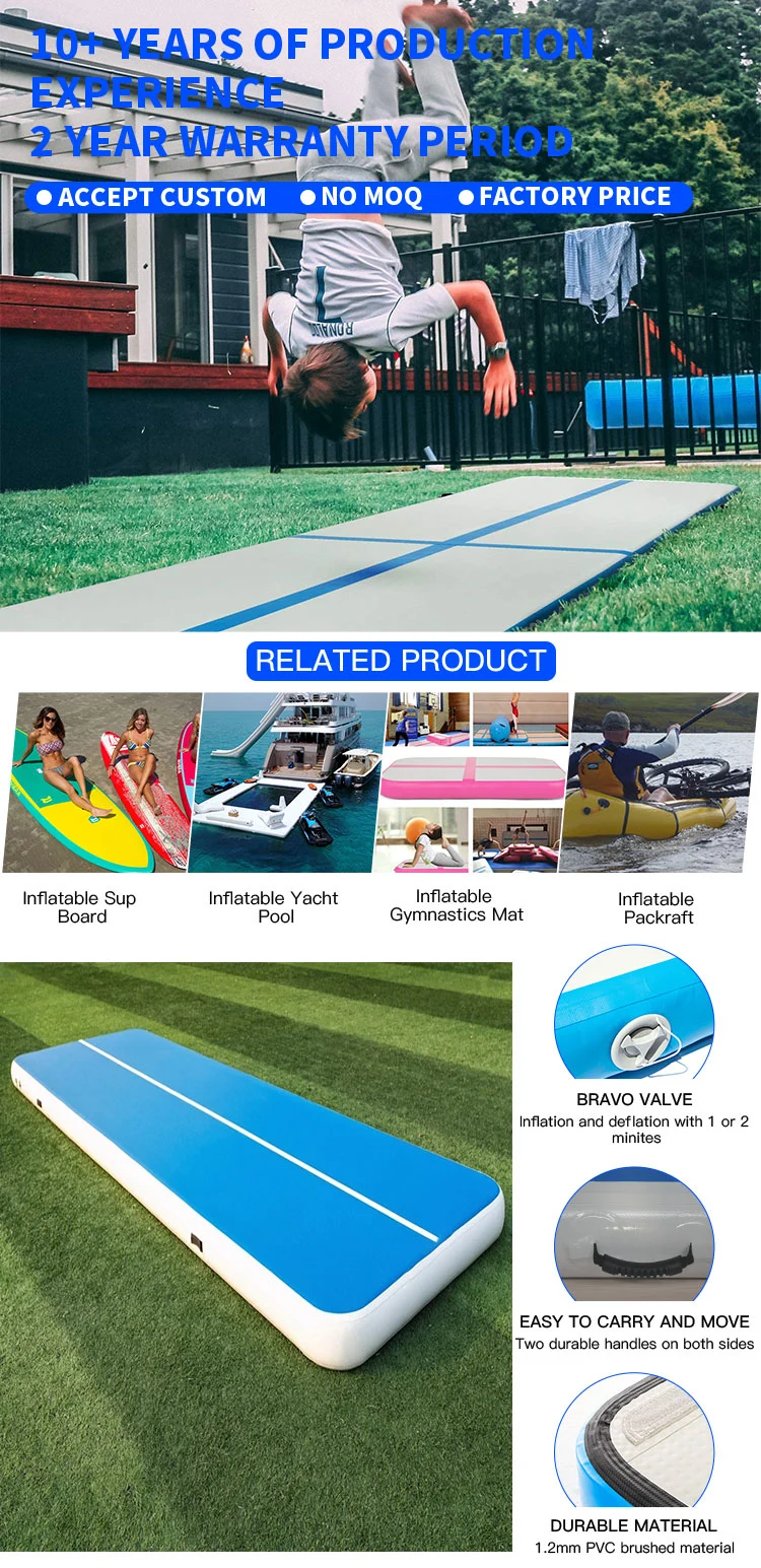 Inflatable Air Floor Tumbling Mattress Gymnastic Training Set Cheapest Air Track Mat for Sale