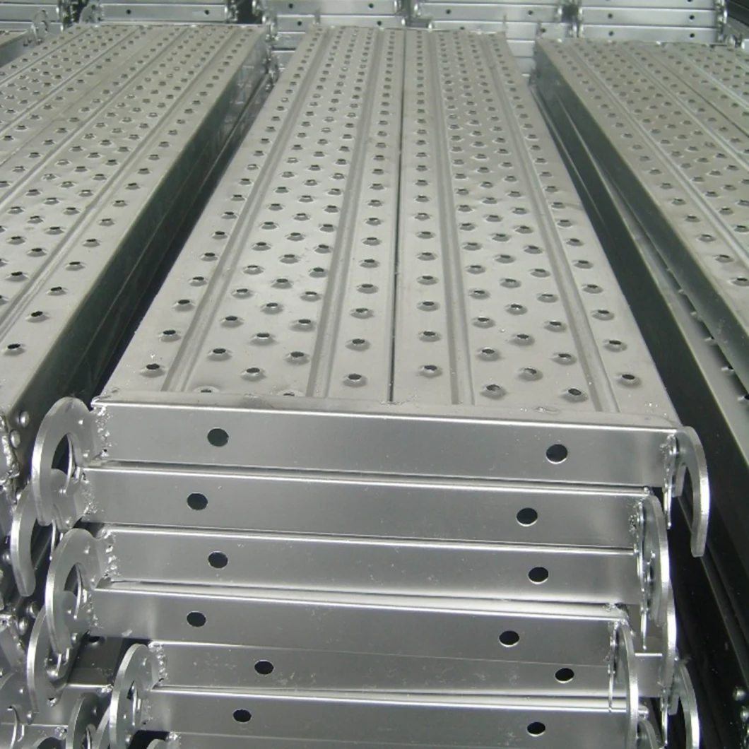 China Manufacturer Building Material Galvanized Steel Pedal Walk Board Scaffolding Steel Plank