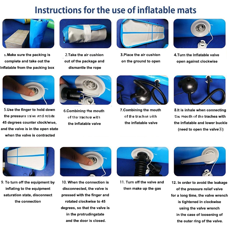 3/4/5/6/7 M Air Floor Workout Mat Inflatable Mattress Air Tumbling Track