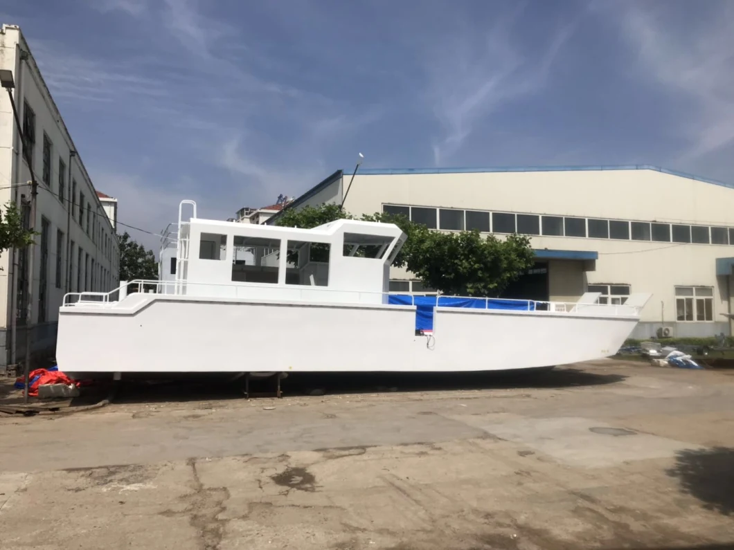 Work Aluminum Boat 16m/53FT Landing Craft Outboard Engine Cargo Boat