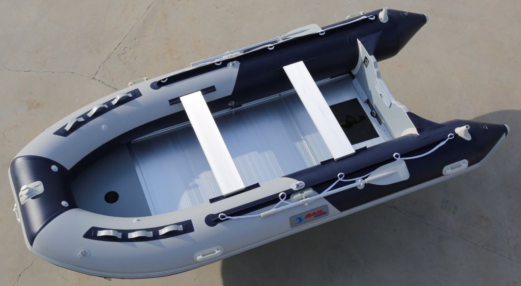 14FT 4.3m Inflatable Kayak Fishing Tender Inflatable Pontoon Fishing Small Boat (A430)