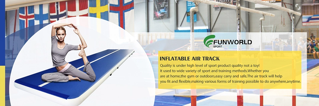 Inflatable Tumble Track Kids Air Mat for Gymnastics Gym Play Air Gym Mat
