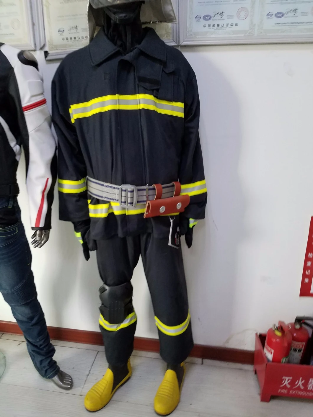 Mens Nylon Rescue Clothing Motoboy Multi-Pocket Reflective Rescue Jacket-1