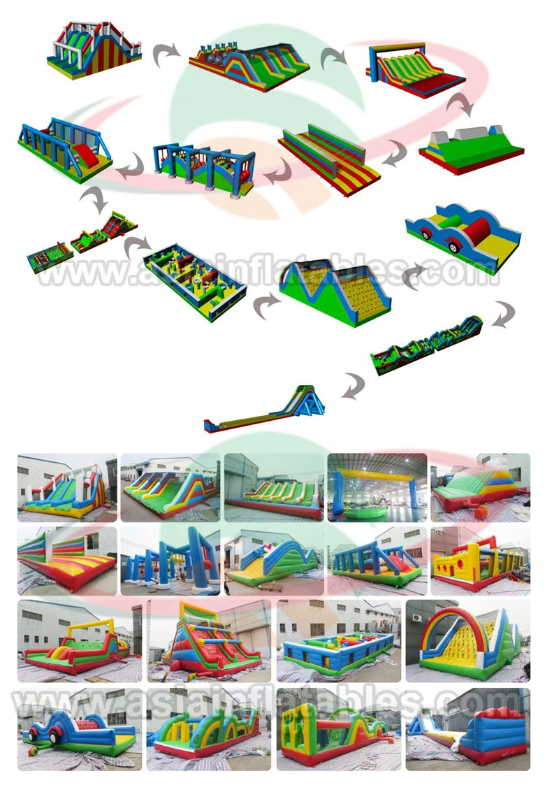 Giant Inflatable Insane 5K Obstacle Course, Inflatable Obstacle Race for Running Events