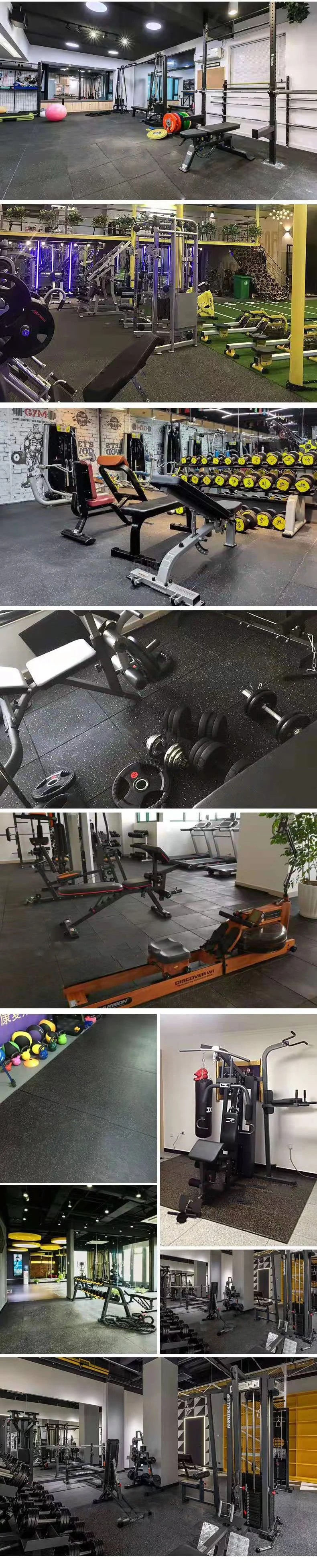 8mm Strong Rubber Tiles (50*50cm Tiles/Multi Piece Floor Kits) Interlocking Rubber Gym Mats for Home Gym Flooring, Exercise Mats, Equipment Mats & Fitness Mat