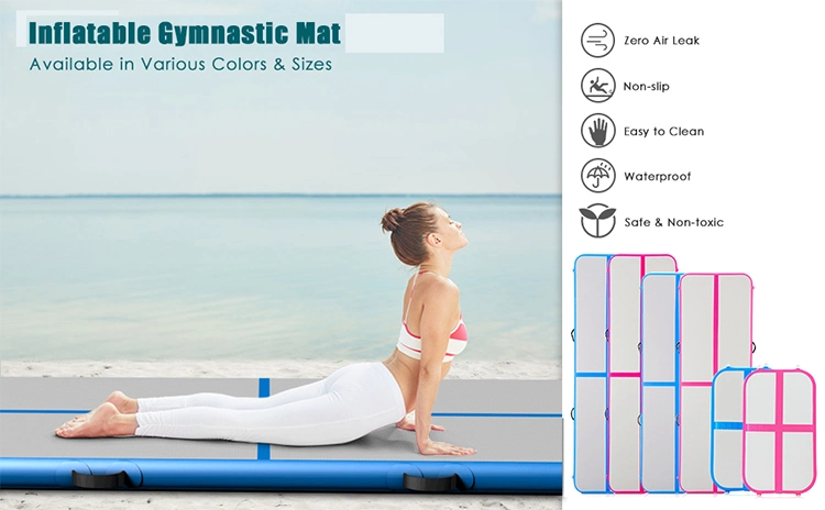 Hot Selling Inflatable Gymnastics Tumbling Mat Air Track for Outdoor Exercises