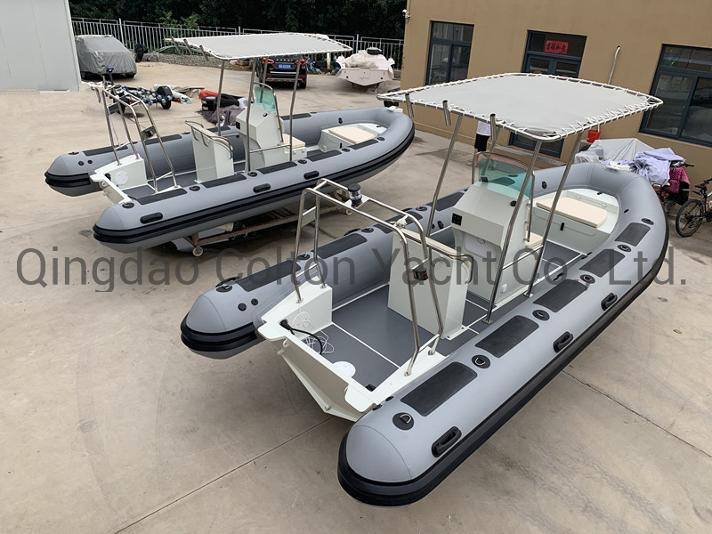 Aluminum Rigid Inflatable Fishing Boats, Aluminum Fishing Boat and Rib Boat with Engine