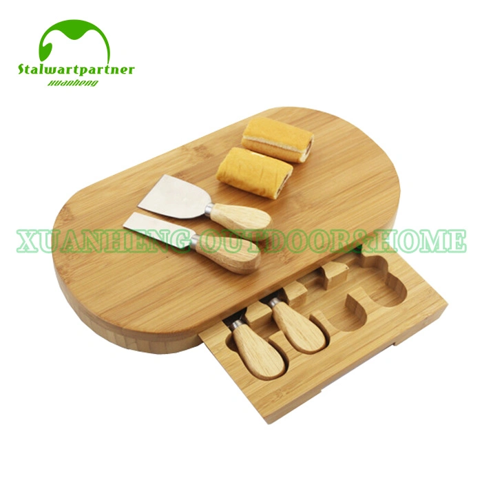 Surfboard Shaped Bamboo Cutting Board Kitchen Bamboo Board with LFGB