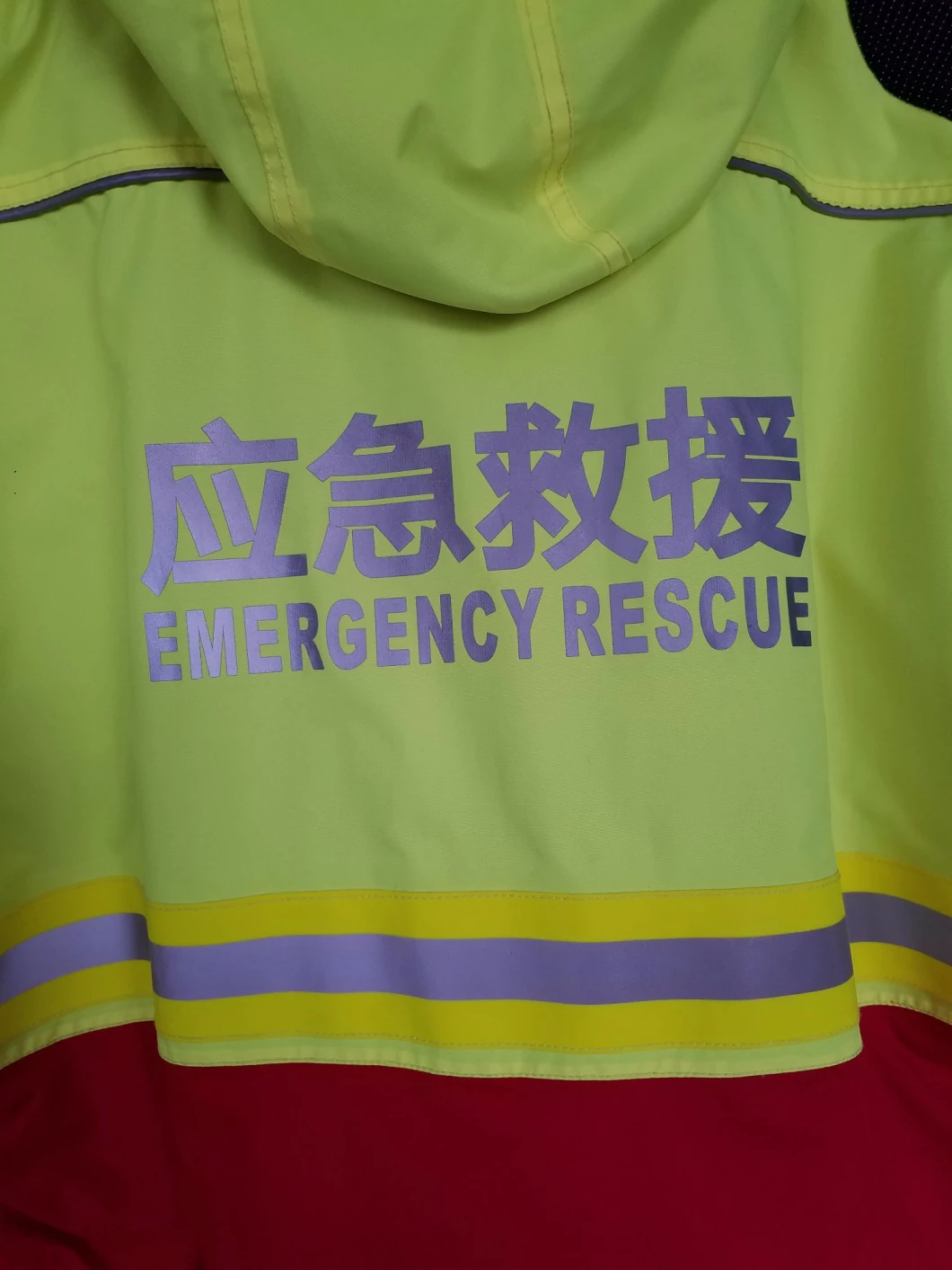 Mens Nylon Rescue Clothing Motoboy Multi-Pocket Reflective Rescue Jacket-1