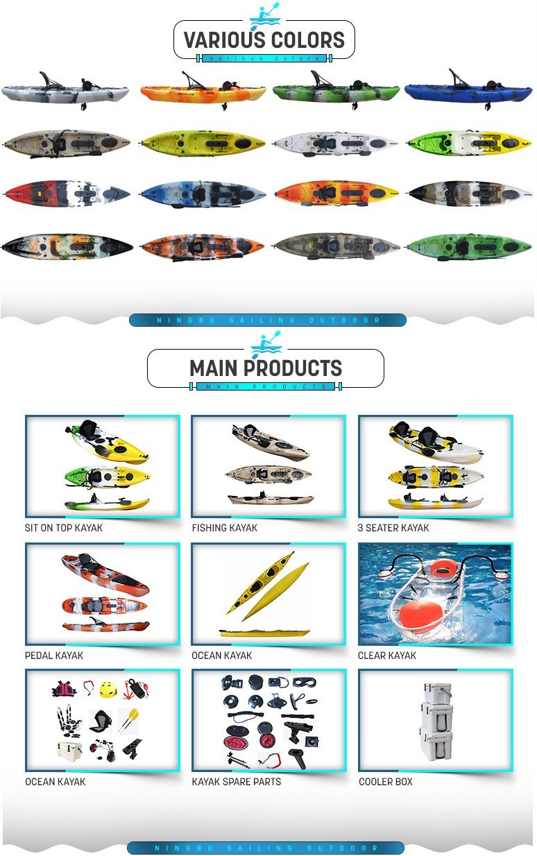 13FT Plastic Kayak Fishing Boats Cheap Canoe for Fishman