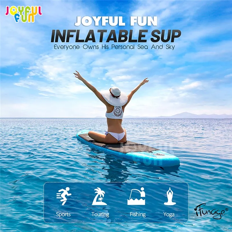 2021 Joyful Fun Factory New Design Drop Stitch Material Inflatable Sup Paddle Board