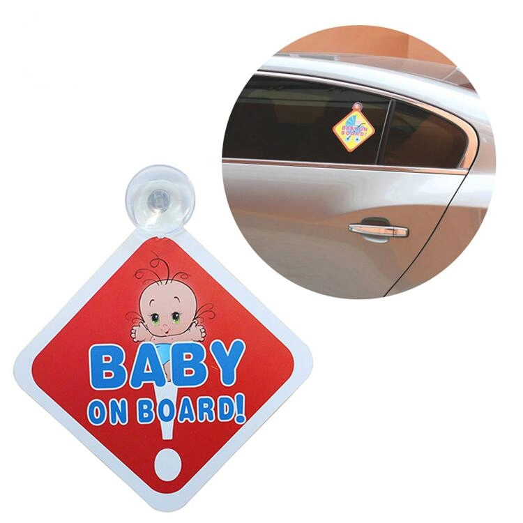 Child/Baby on Board Waring PVC Sign Board Different Design Custom Baby on Board Car Sign