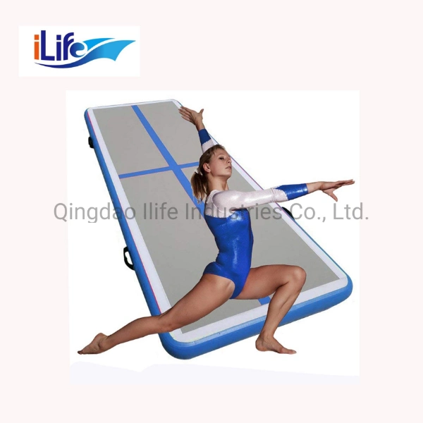 Ilife Inflatable Gymnastic Tumbling Mat Inflatable Air Track Cheer Leading Mat Inflatable Air Board, Air Tumbling Mat for Gymnastics Exercise