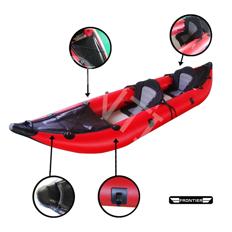 13 FT Expedition Tandem Person High Pressure Fishing Inflatable Kayak Boats