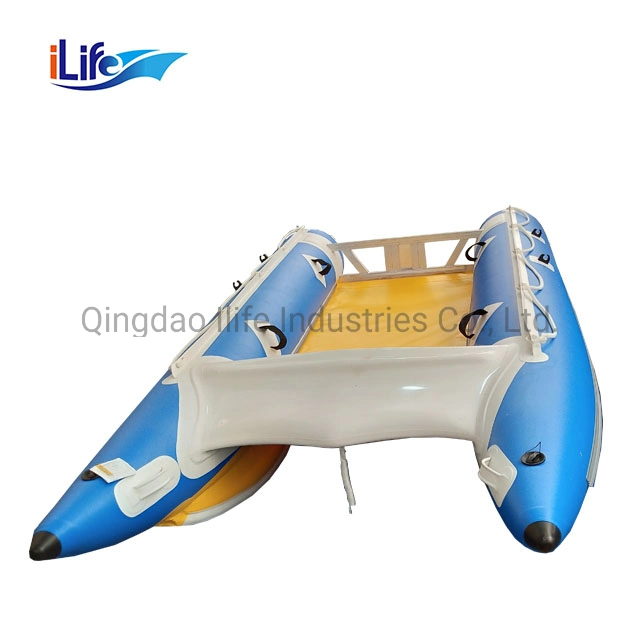 Ilife 4.1m High Speed PVC/Hypalon Inflatable Catamaran Boat Catamaran Work Boat Inflatable Speed Boat