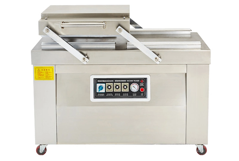 Double Chamber Vacuum Sealer Machine, Seafood Rice Manual Stainless Steel Automatic Double Chamber Vacuum