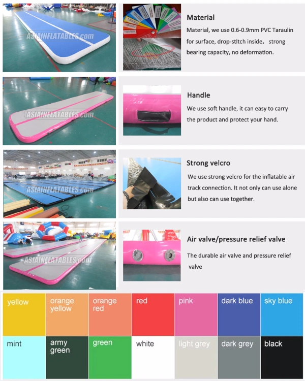 10m/12m Tumble Track Inflatable Air Mat for Gymnastics