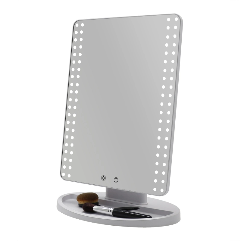 Beauty Salon Furniture Lighted Vanity Makeup Mirror with 180 Degree Adjustable Stand