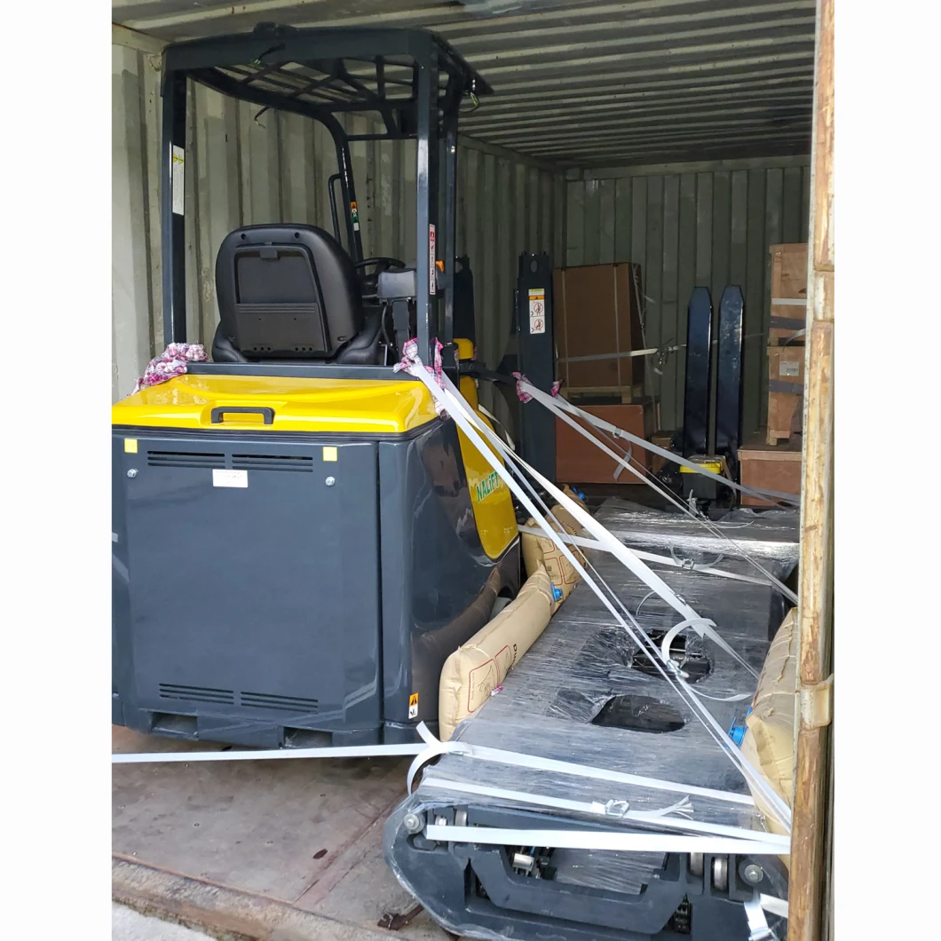 Electric Forklift Large Wheel Forklift Full Electric Pallet with Four Big Tyres Electric Forklift Suppliers