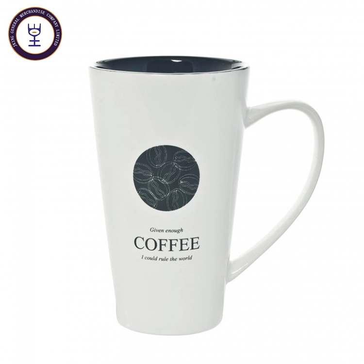 2019 Hot Sales Tow Tone Tall Big Funnel Mug for White Color