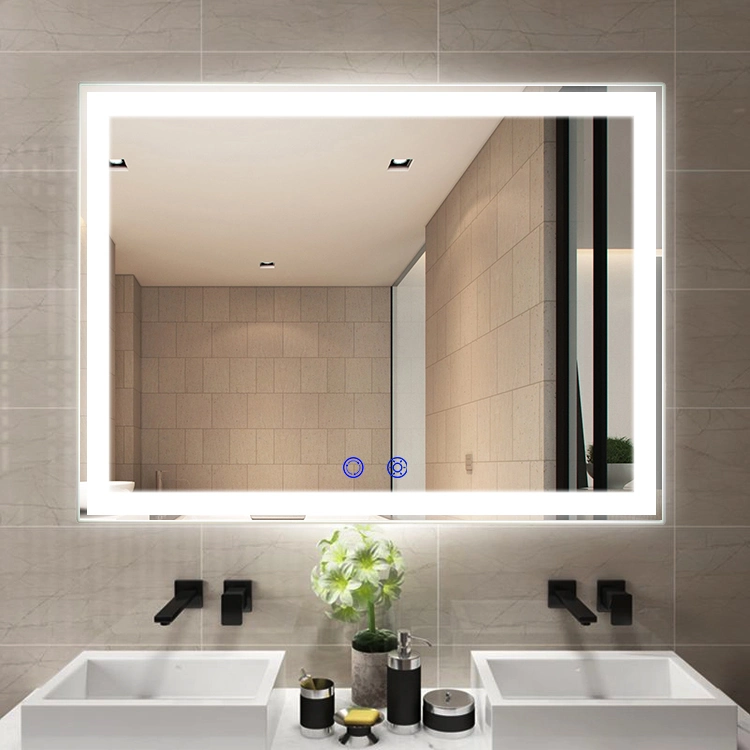 China Bathroom Vanity Lighted Mirror with Heated Defogger for Hotel
