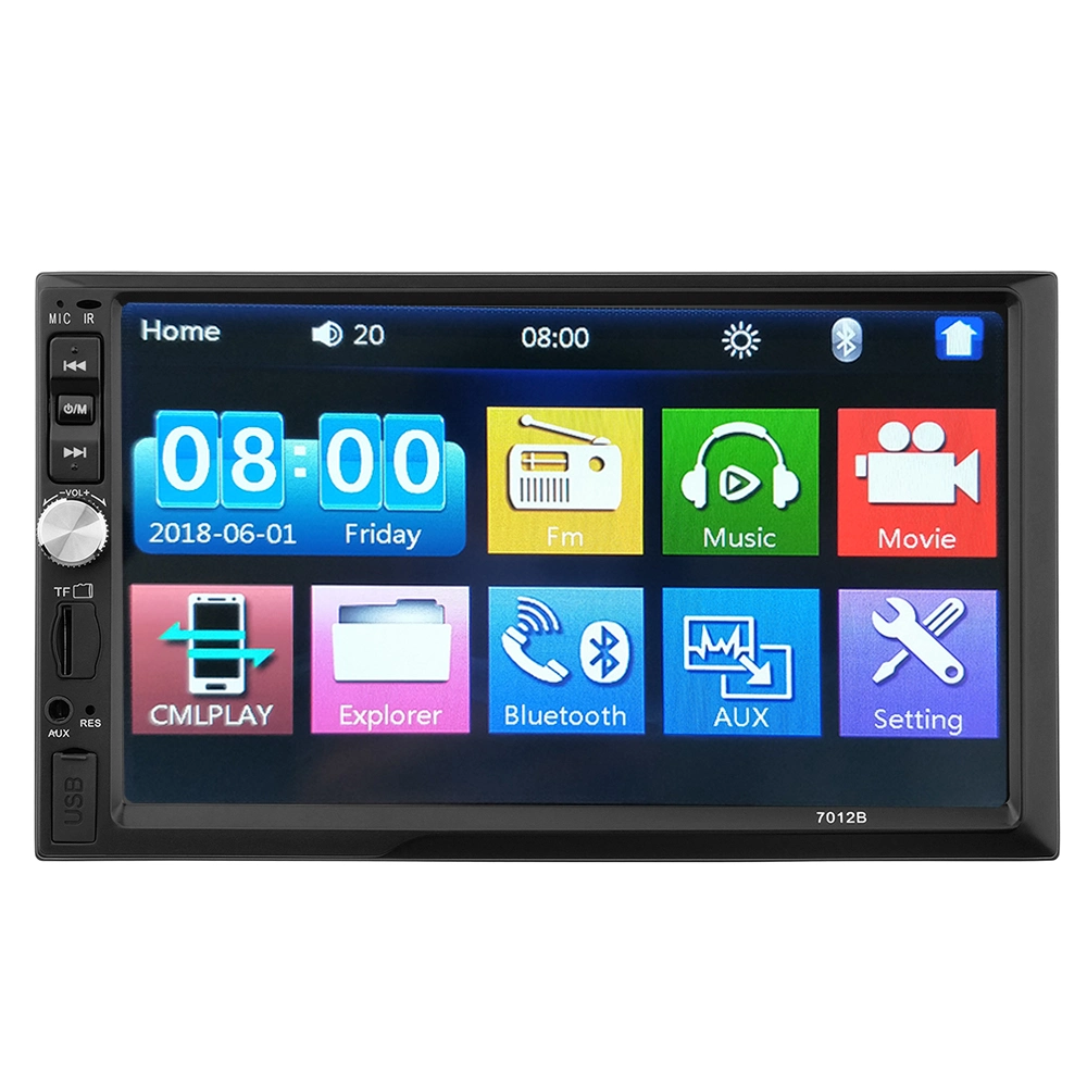 2 DIN Car Radio MP5 Player with Bluetooth, Rear View Function Function
