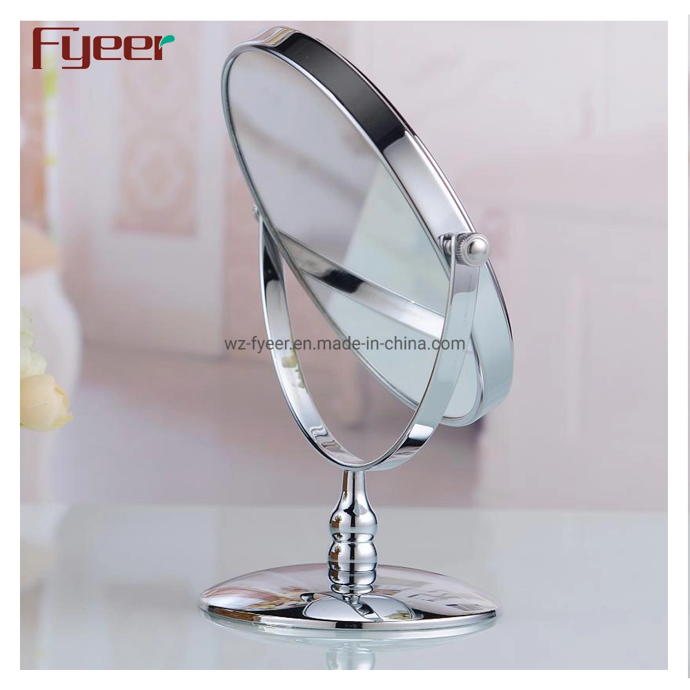 Fyeer Round Makeup Table Mirror Magnifying Shaving Mirror