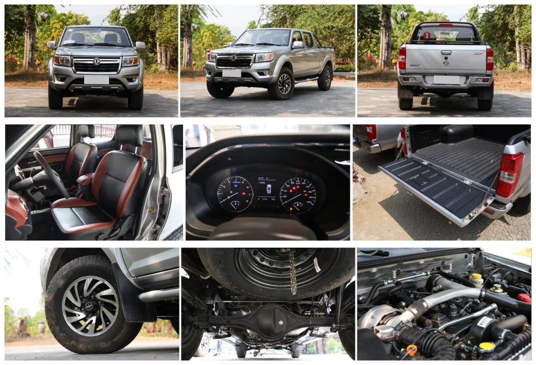 Gasoline Pickup Truck Luxury Cabin Pick-up 4WD 2WD Brand New Dongfeng Rich P11