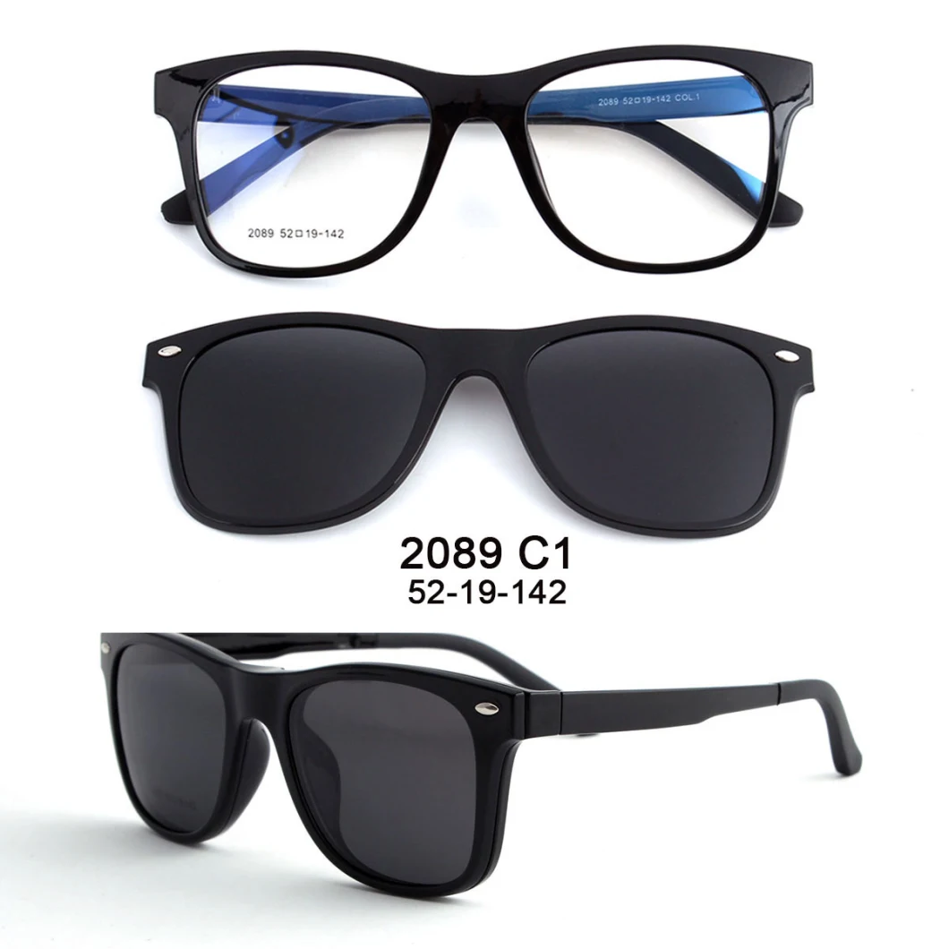 Tr90 Clip on Sunglasses Polarized Lens Mirror