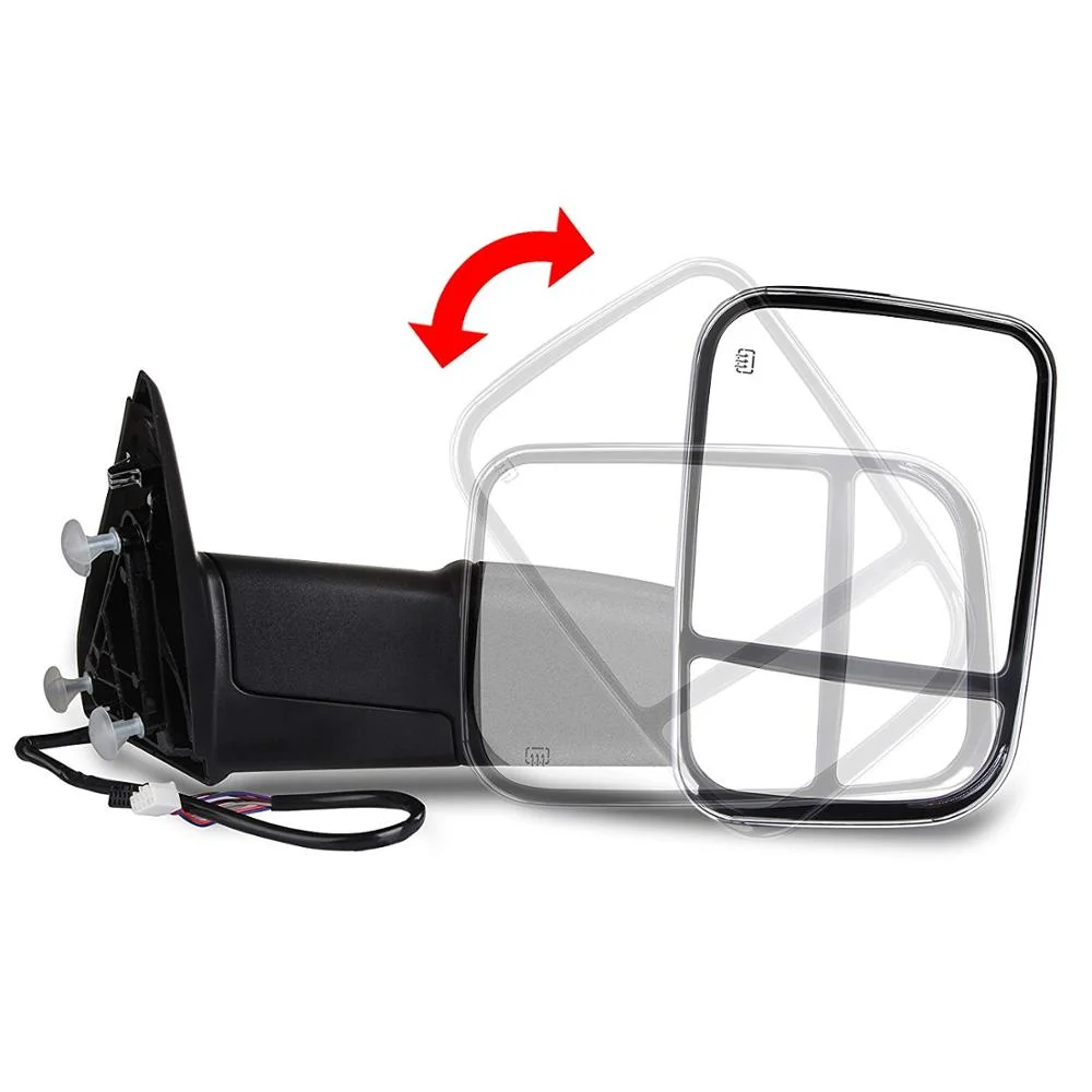 Lite Way Pick up Truck Towing Mirror Power Heated Turn Signal Car Side Mirror Puddle Lamp Side View Mirror for 2009-2012 Pickup