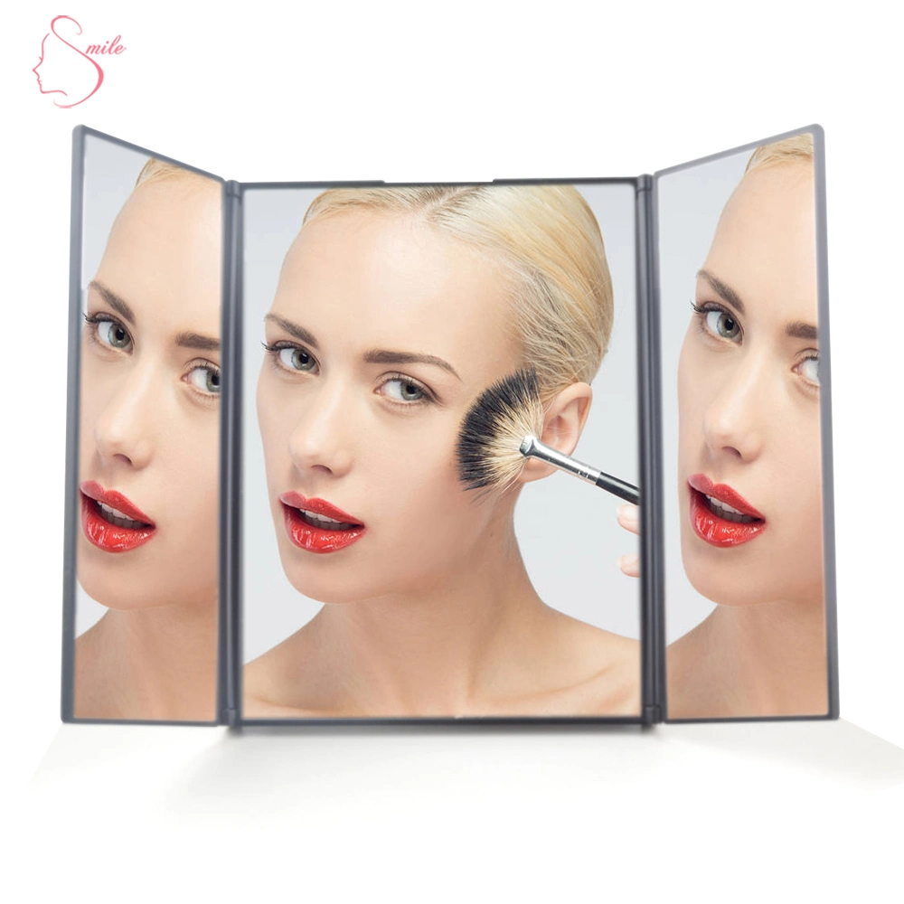 2020 Best Quality Private Label Compact Mirror Tri-Fold LED Vanity Mirror