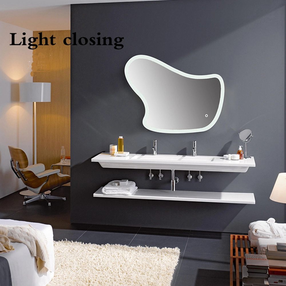 Irregular Shape LED Mirror Illuminated for Hotel Home Decoration