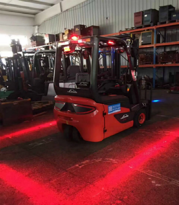 Electric Forklift Parts LED Red Line Light for Forklift Safety Zone Lamp Working Light 10V-80V for Sale