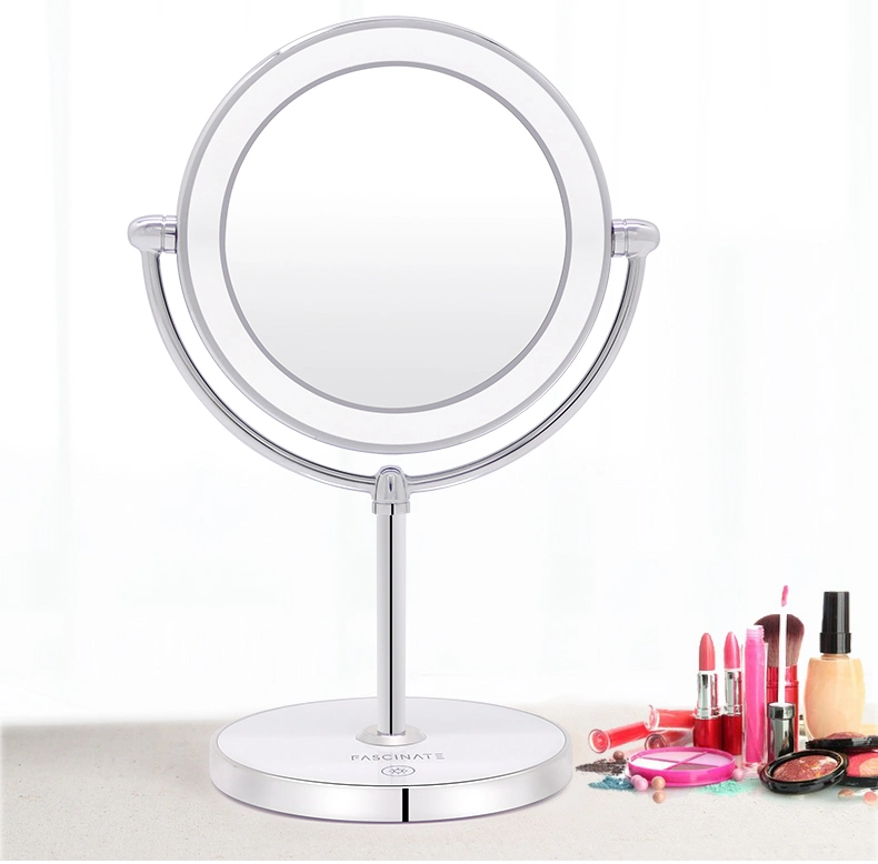 High-End Double Sided Bling Mirror 10X Magnifying Mirror LED Mirror