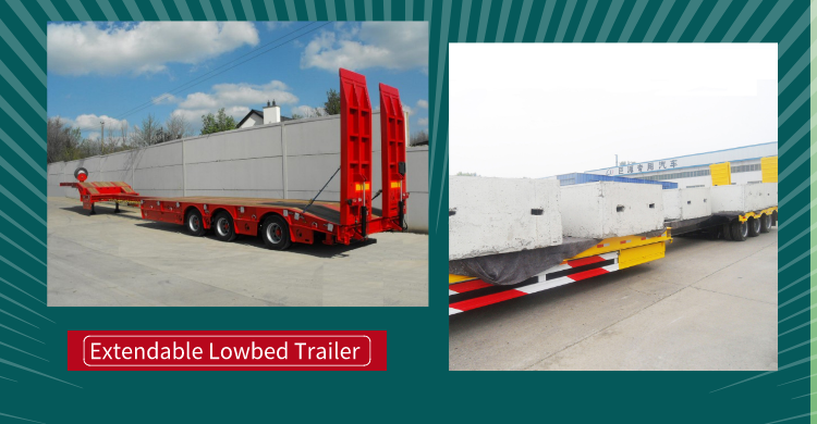 New/Used Extendable Low Bed Trailer/ Lowboy Tow Truck Trailer for Heavy Equipment Transportation for Sale