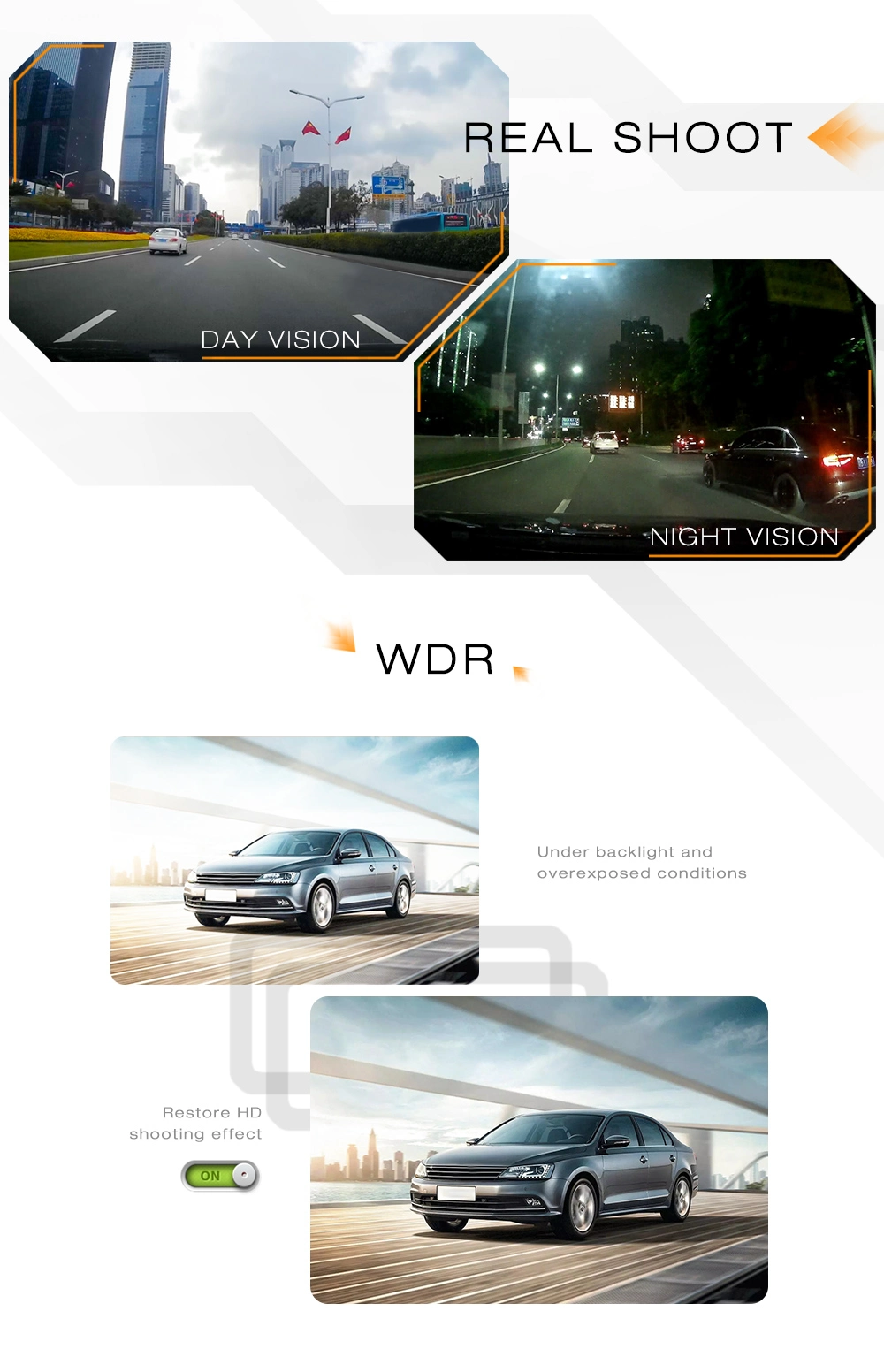 Wide Angle Lens WDR G Sensor Car Driving Recorder S600 10800p WiFi Car Dash Cam DVR