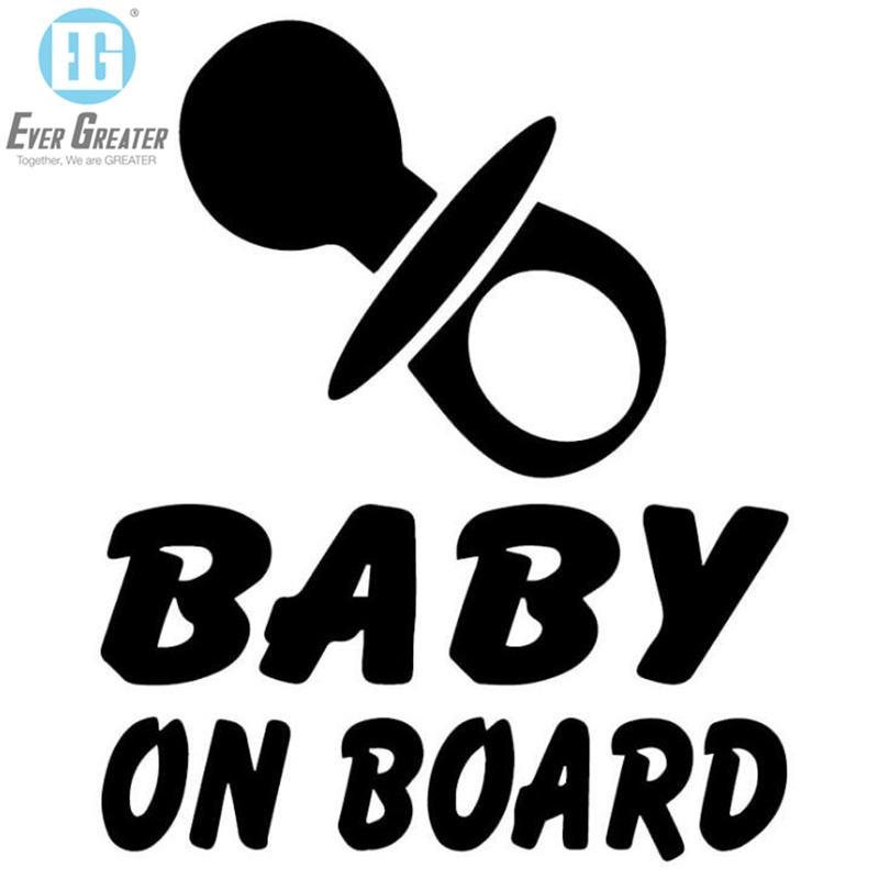 Funny Car SUV Window Safety Warning Sign Car Vinyl Sticker Custom Baby on Board Car Sticker