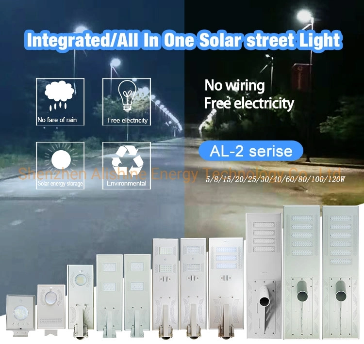 8W Microwave Radar Sensor Outdoor LED Street Solar Light