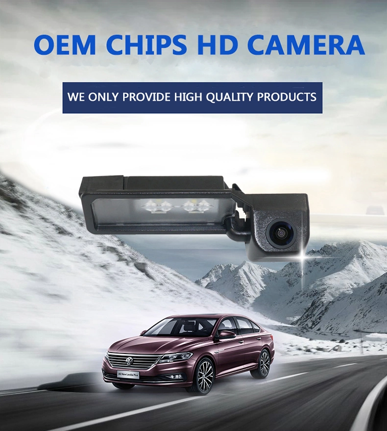 OEM/ODM Specially Designed Genuine Part HD License Plate Lamp Car Camera /Dedicated Parking Camera/Rear View Camera for Volkswagen Lamando
