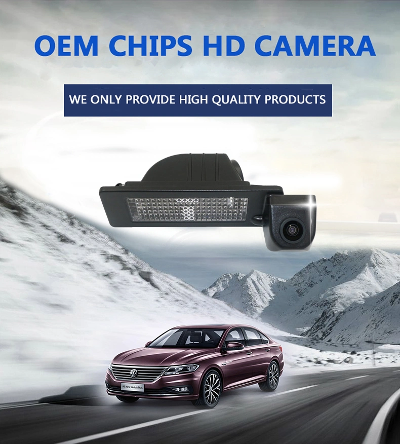 OEM/ODM Direct Sales Reversing Camera/Dedicated Parking Camera/License Plate Lamp Camera for Volkswagen Polo Gp/ Yeti (Spare tire)