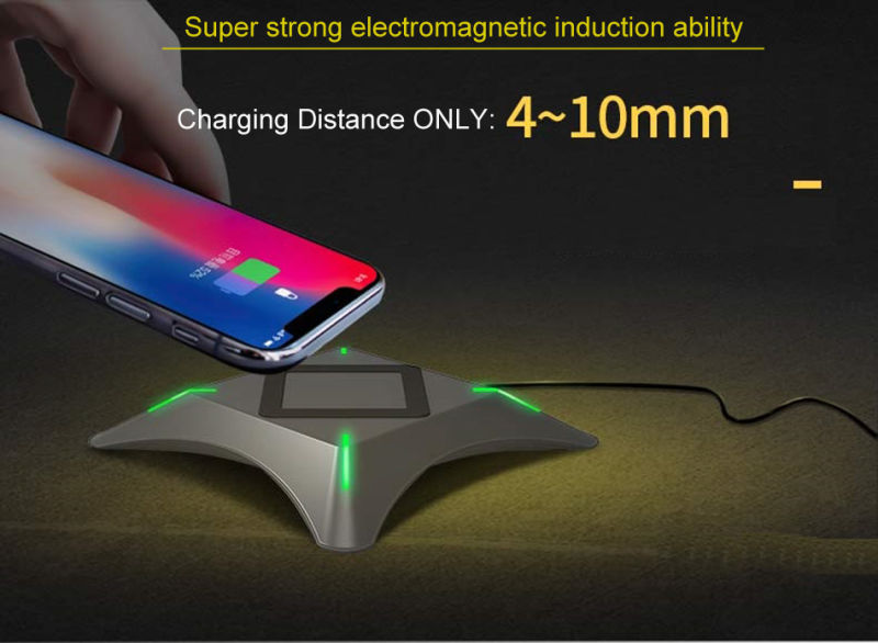 Wireless Fast Charger for Samsung Wireless Charger Wireless USB Charger, Wireless Qi Charger, iPhone Wireless Charger with Black Housing