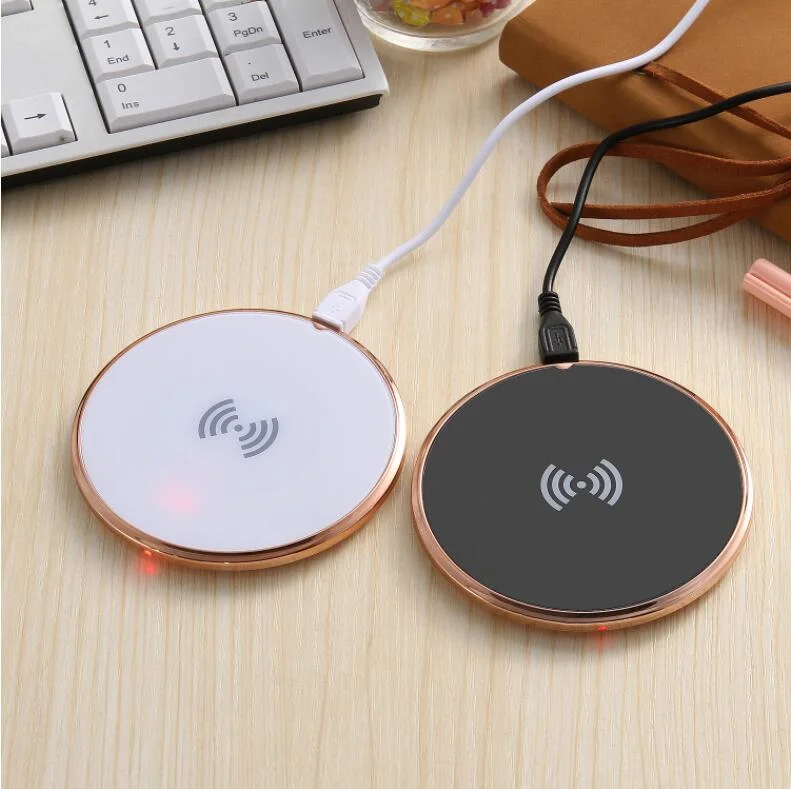 Plastic Roundness Wireless Charger for Mobile Phone Samsung S8 and iPhone