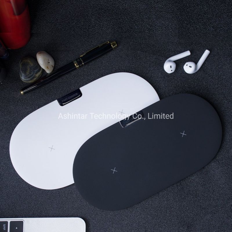 Portable 10W Fast Charging Qi Wireless Charger for iPhone