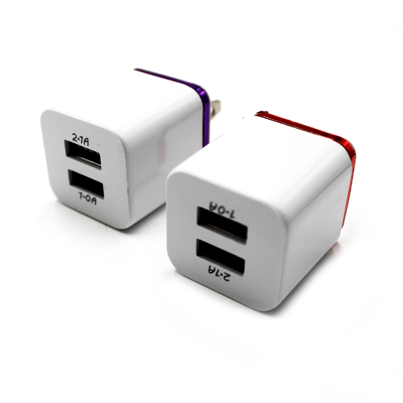 High Quality Us EU UK Plug Portable Cell Phone Charger Travel Wall Charger USB Charger