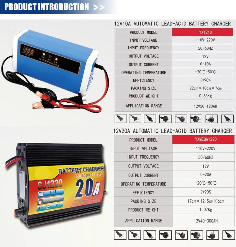 China Factory Quick Charging Rechargeable 72 Volt Battery Charger