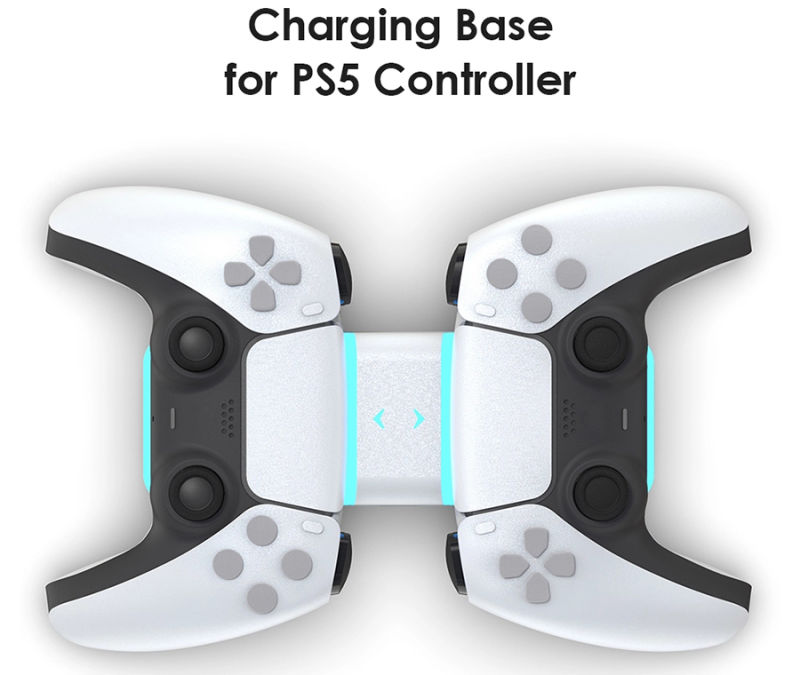 Byit New Design Brand PS5 Joystick Controller Dual Charging Dock with USB Cable