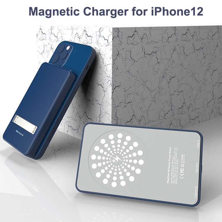 5000mAh Qi Fast Charging Portable Wireless Charger Power Bank Backup Battery for iPhone 12 PRO Max