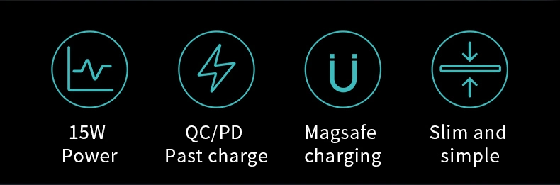 Qi Quick Magsafe Wireless Charging Portable Fast Charger 15W 7W 10W Magnetic Wireless Charger