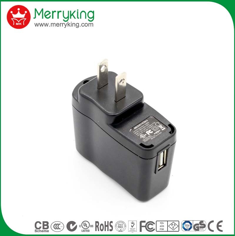 5V/1A Power Adapter, Fast Charging with USB, 47-63Hz Input Frequency Range